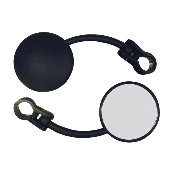 bike it Bike it right hand mini folding universal round mirror with 7/8in bar fitting